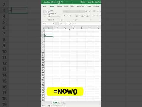 How to Use Auto Update Date Time in Microsoft Excel