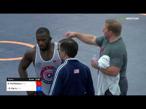 2018 Marine Corps US Open/Senior Men's Freestyle 86 Semis - Ryan McWatters (Unat) Vs. Richard Perr