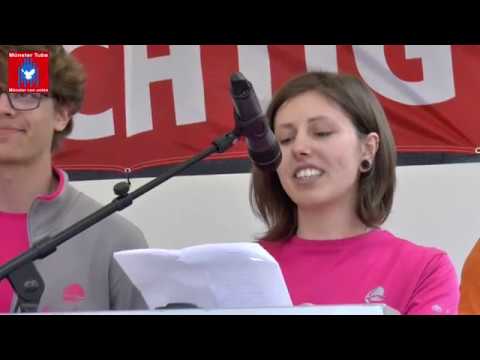 1.Mai-Demo Münster 2019 - Situation der Fahrradkuriere bei Lieferando & Foodora