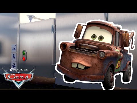 What Does a Bathroom Look Like in the Cars World? | Pixar Cars | @disneyjr