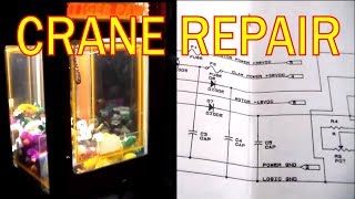 Fixing an 80's Drew's Tiger Paw Plush Crane Claw Machine With Schematics