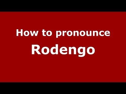 How to pronounce Rodengo (Italian/Italy) - PronounceNames.com