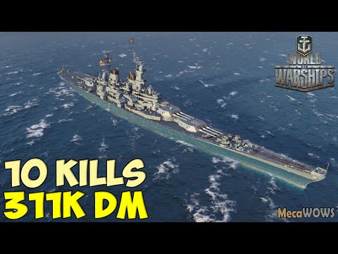 World of WarShips | Missouri | 10 KILLS | 311K Damage - Replay Gameplay 4K 60 fps