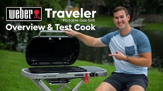 Weber Traveler Portable Gas Grill Overview | Test Cook & Heat Test
