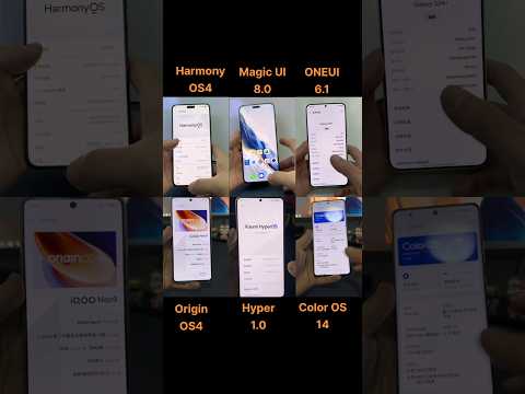 All Android UI who is best UI? #android #shorts
