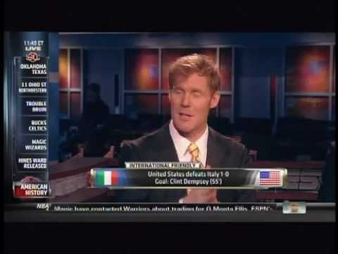 Clint Dempsey Goal vs. Italy on Sportscenter 2012