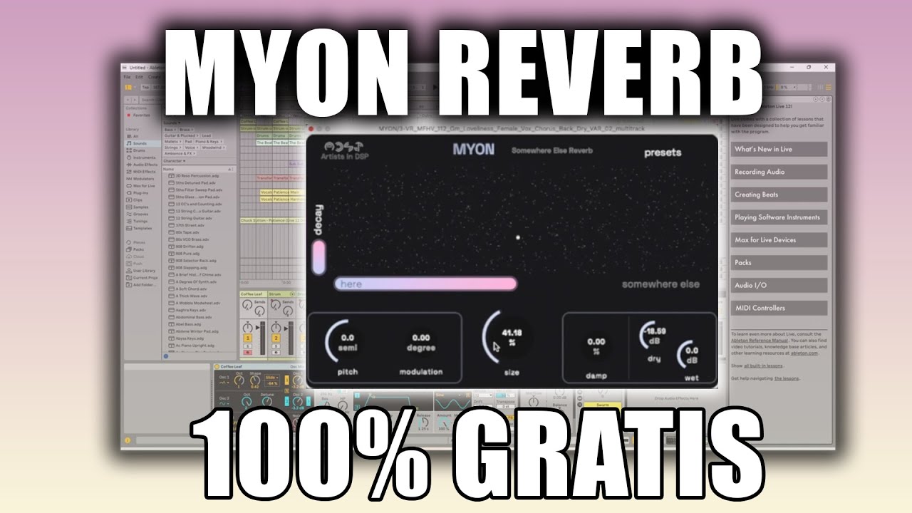 Plugin GRATIS - Reverb MYON (TIEMPO LIMITADO)