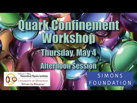 Quark Confinement Workshop - Thursday, May 4 - Afternoon Session