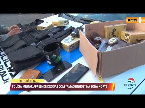 Polícia Militar apreende drogas com "aviãozinhos" na zona norte 07 12 2021