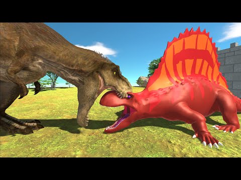 FANG THE DIMETRODON PRIMAL vs T-REX - Animal Revolt Battle Simulator