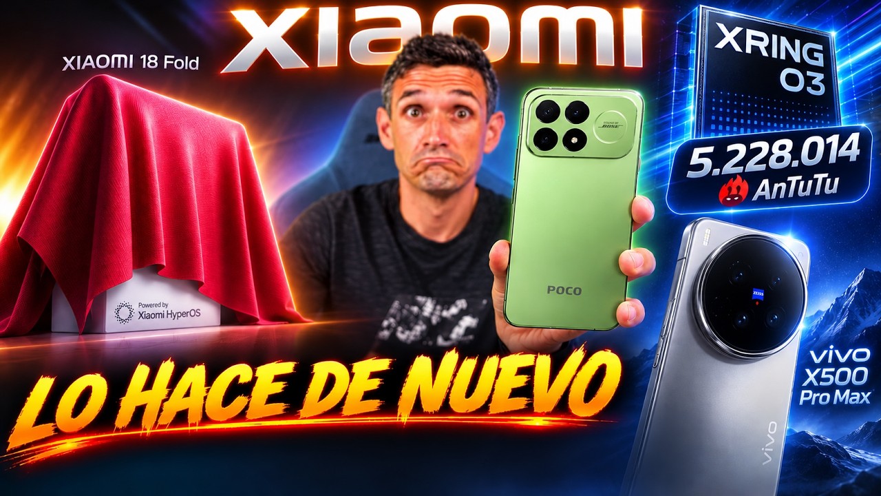 Xiaomi 18 Fold ¡YA se puede RESERVAR! Y el XRING O5 lo DESTROZA TODO 🔥
