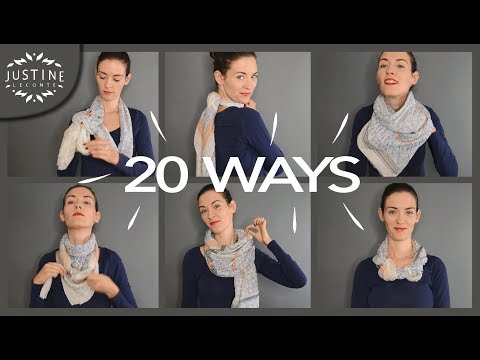 20 ways to wear a scarf + how-to tips | Justine Leconte