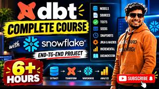 🔥 Complete dbt Course with Snowflake | End-to-End Data Engineering Project