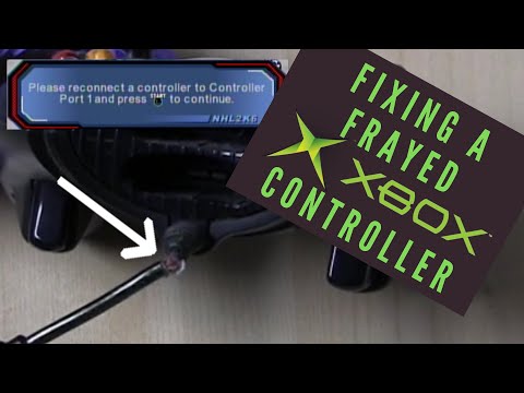 Modding The Original Xbox Part 11 - Fixing a Frayed Controller