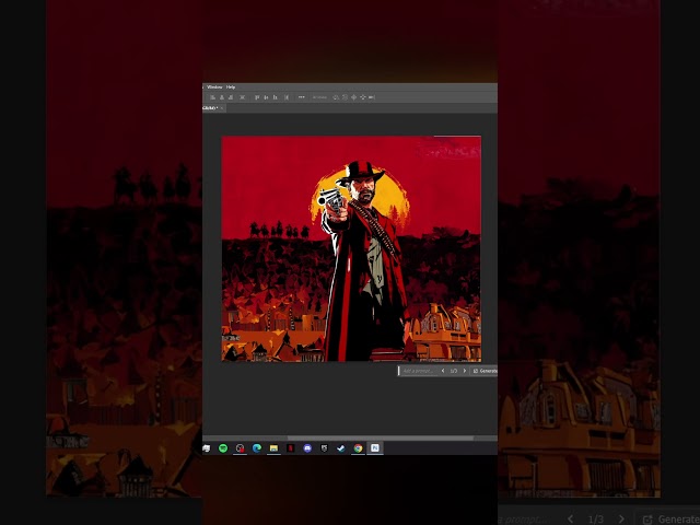 Vídeo relacionado con RDR2 - Póster artístico para pared, lienzo de videojuegos, impresiones estéticas, 40 x 60 cm, sin marco (D)