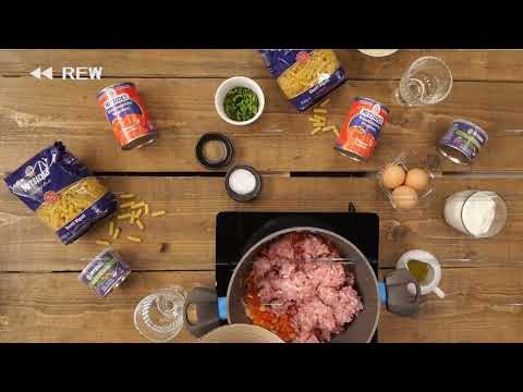 Greek Pastichio with strained yoghurt