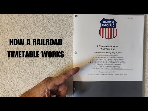 How A Railroad Timetable Works