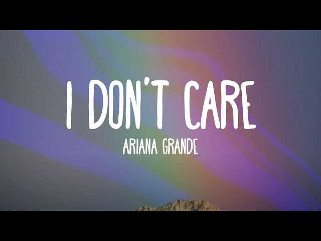 Ariana Grande - I Don't Care (Instrumental)