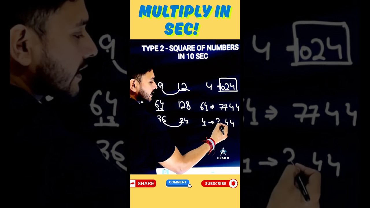 Fatest-Calculation | No-Calculator | Maths-Trick by Ashish Sir #Shorts #mathtrick  #youtubeshorts