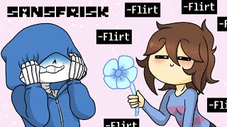 Frisk Flirts With Sans【 Undertale Comic Dub Comp