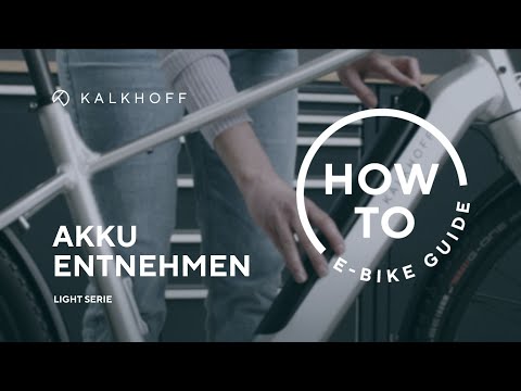 Kalkhoff Light: Akku entnehmen (Bosch CompactTube 400Wh) | KALKHOFF