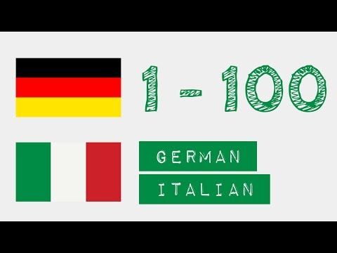 Numeri da 1 a 100  - tedesco - italiano