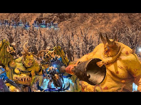 Daemon Of Chaos Invasion Exalted Great Unclean One | Total War Warhammer 3 | Cinematic Battle