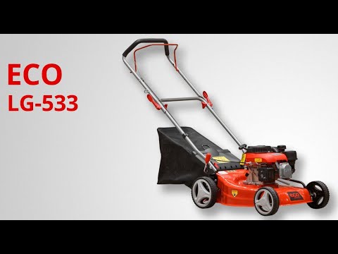фото газонокосилка бензиновая eco (эко) lg-533. 4.0 л.с., ширина 46 см, ручной привод, стальн. корпус, тр 0