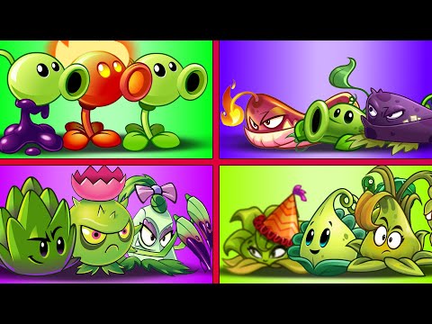 Random 4 Best Plant Teams - Who Will Win? - PvZ 2 Team Plant Vs Team Plant