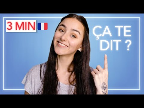 Learn FRENCH in 3 MINUTES - French for conversation : ÇA TE DIT ?