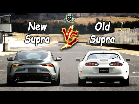 Thumbnail for 2019 Toyota Supra vs 1997 Supra - Drag, Rolling & Brake! | GT Sport by Toyota, Toyota GR Supra, Car