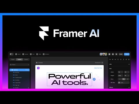 Framer AI Tutorial: Create a Site in Minutes