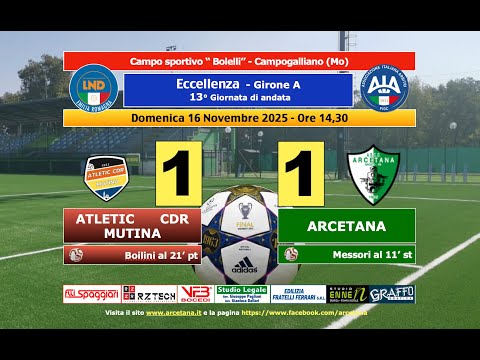 Atl. CDR Mutina - Arcetana 1-1