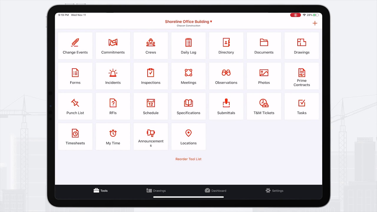 Procore’s Specialty Contractors Change Management Software