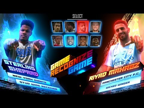 Sterling Shepard  vs. Riyad Mahrez | NY Giants vs. Man City | Game Recognize Game | NFL Network
