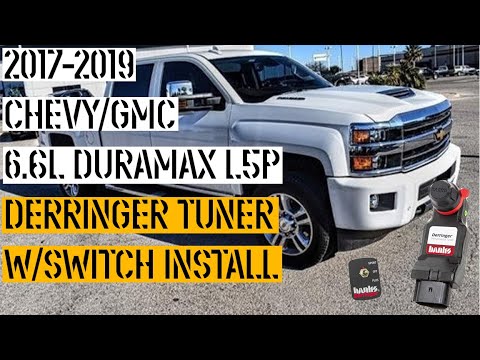 2017-2019 CHEVY/GMC 2500/3500 6.6L Duramax L5P Banks Derringer Tuner w/Switch Install | SSG