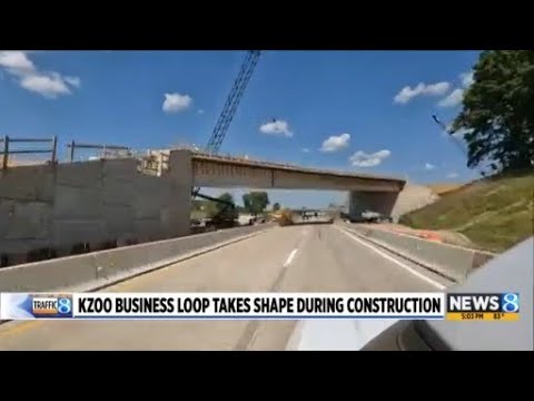 Kalamazoo business loop takes shape during construction