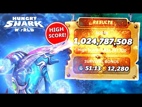 Dark Magic Shark got 1 billion score - Hungry Shark World