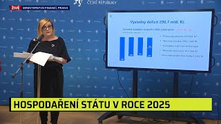 Rekordní růst zadlužení, schodek činil téměř 300 miliard. Schillerová zveřejnila stav rozpočtu