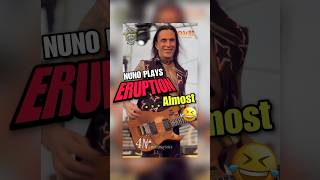 🔥NUNO plays ERUPTION! 🤯🙌 #nunobettencourt #mastersofshred #evh #mrshred #guitarsolo