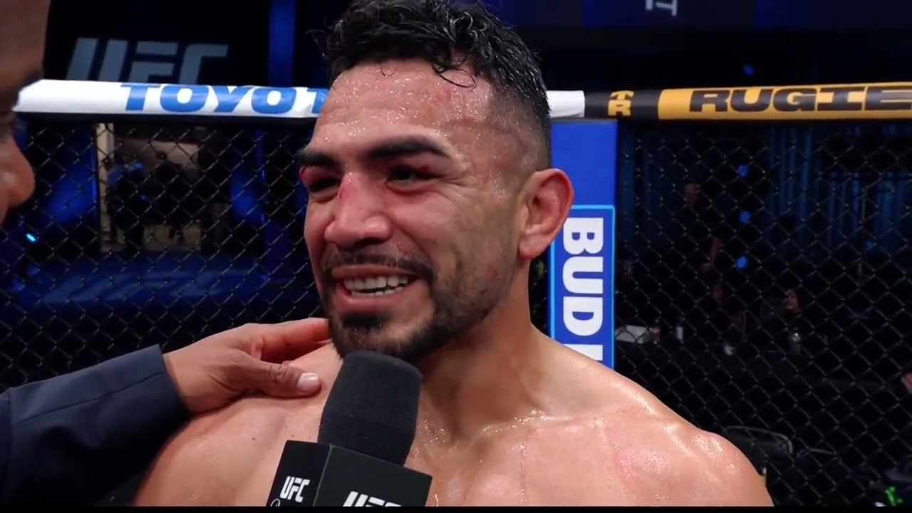 #UFCVegas116 Rafa García Entrevista en el Octágono