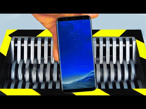 SAMSUNG GALAXY S10 vs INDUSTRIAL SHREDDER