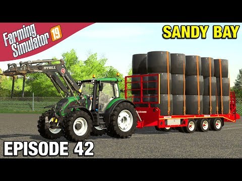 SELLING SILAGE BALES Farming Simulator 19 Timelapse - Sandy Bay Seasons FS19 Ep 42