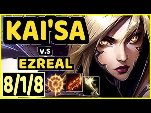 SACY (KAI'SA) vs EZREAL - 8/1/8 KDA BOTTOM ADC CHALLENGER GAMEPLAY - BR