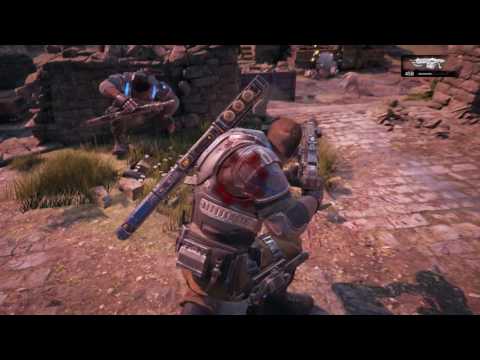 Gears of War 4 - Act V 5-1 Convergence: DeeBees Fight Swarm (Guardians, Scions) Gameplay Xbox One