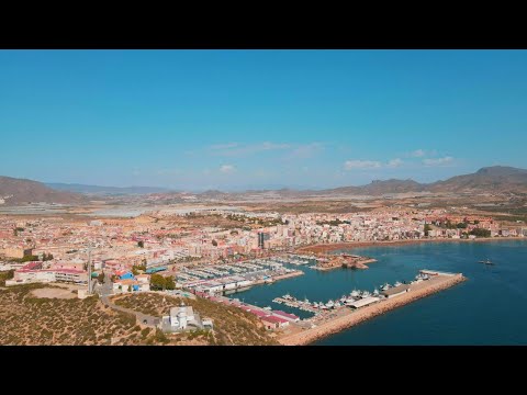 Puerto de Mazarrón from above 4K