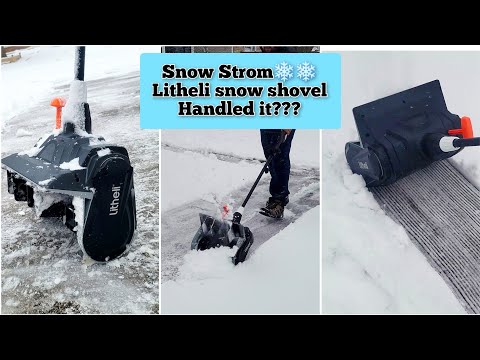 Snow Strom in Ontario Canada | Litheli Cordless snow shovel review | battery-operated snow shovel.