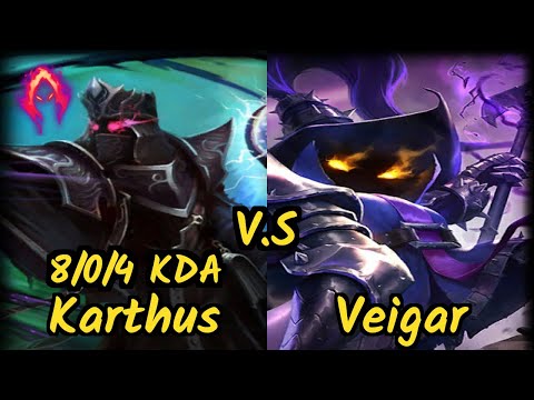 G2 Perkz (KARTHUS) vs VEIGAR - 8/0/4 KDA MID GAMEPLAY - EUW Ranked DIAMOND