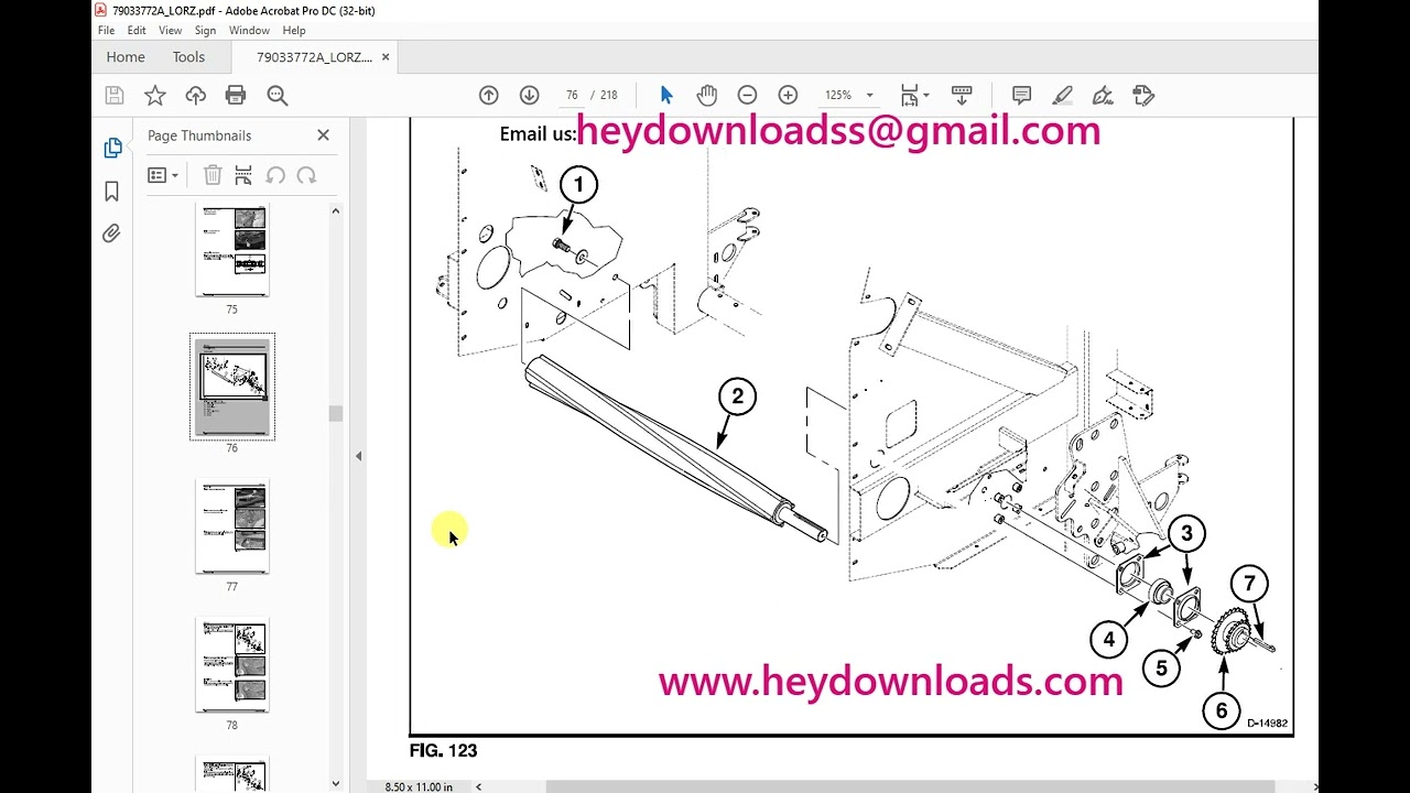 AGCO NA 5145 Round Baler Service Manual