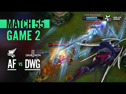 AF vs DWG Match55 Game2 Highlight | 2019 LCK Spring